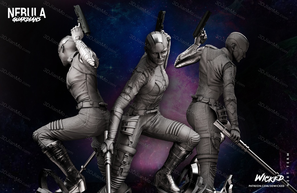 3DWicked 漫威 复联 星云 凯伦吉兰