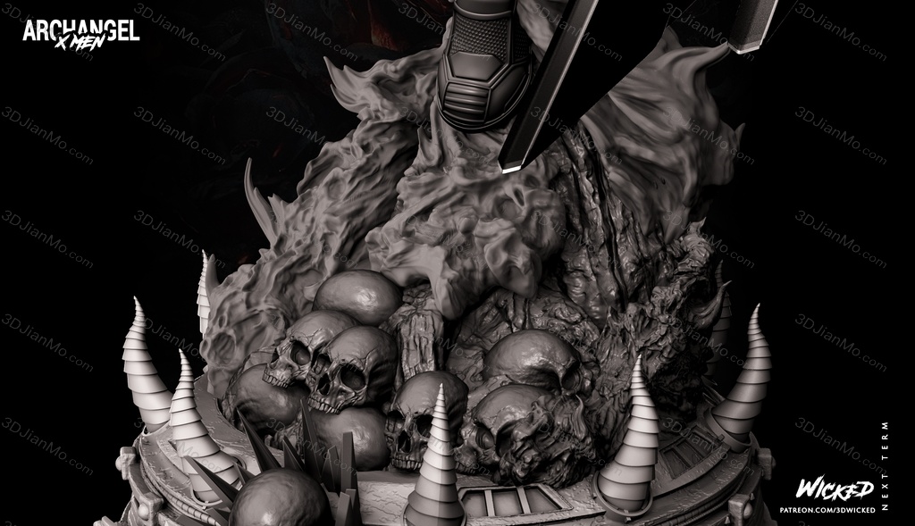 3DWicked 漫威 X战警 天使长 沃伦·肯尼思·沃辛顿三世