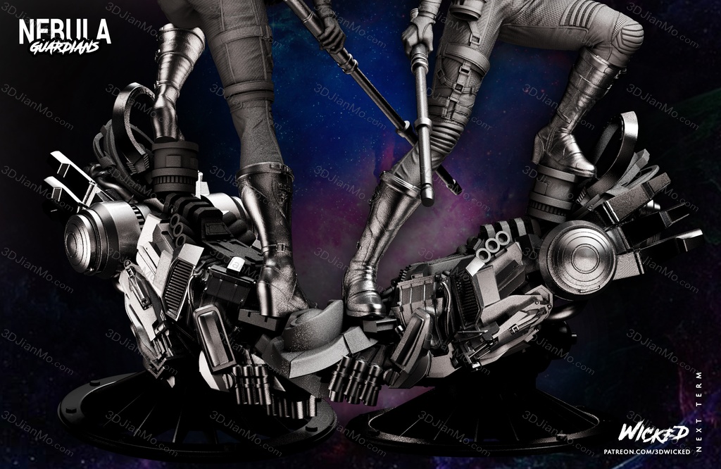 3DWicked 漫威 复联 星云 凯伦吉兰