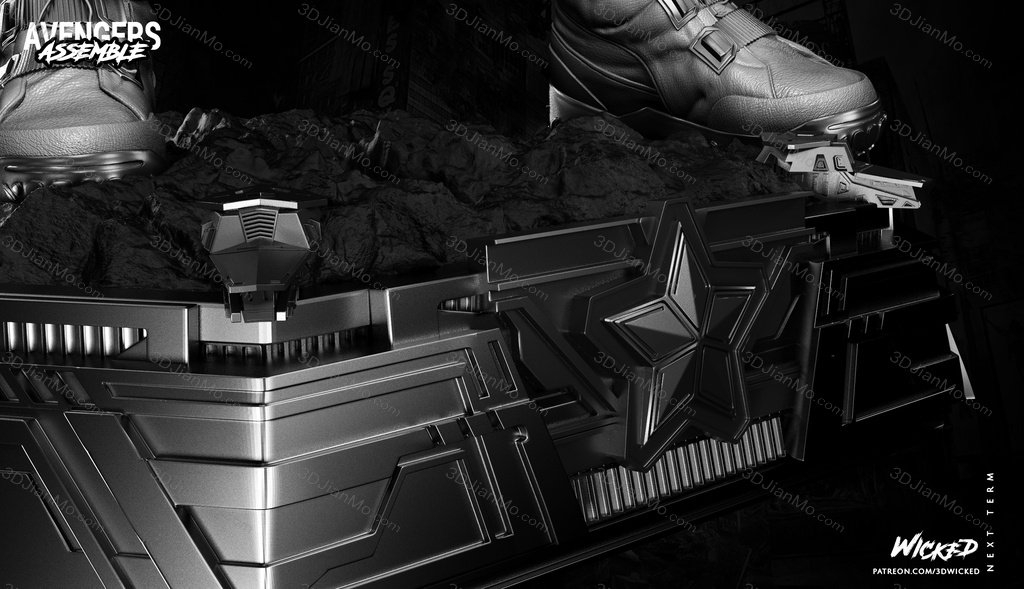 3DWicked 漫威 复联 美国队长 史蒂文·罗杰斯