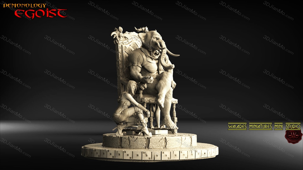 Walades 王座上的象头人