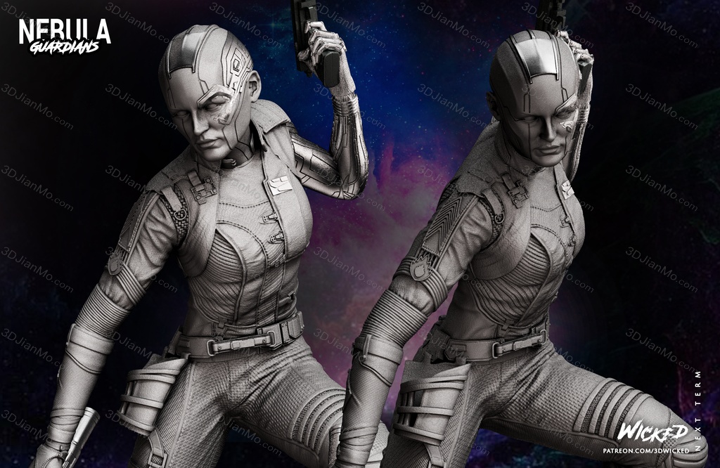 3DWicked 漫威 复联 星云 凯伦吉兰