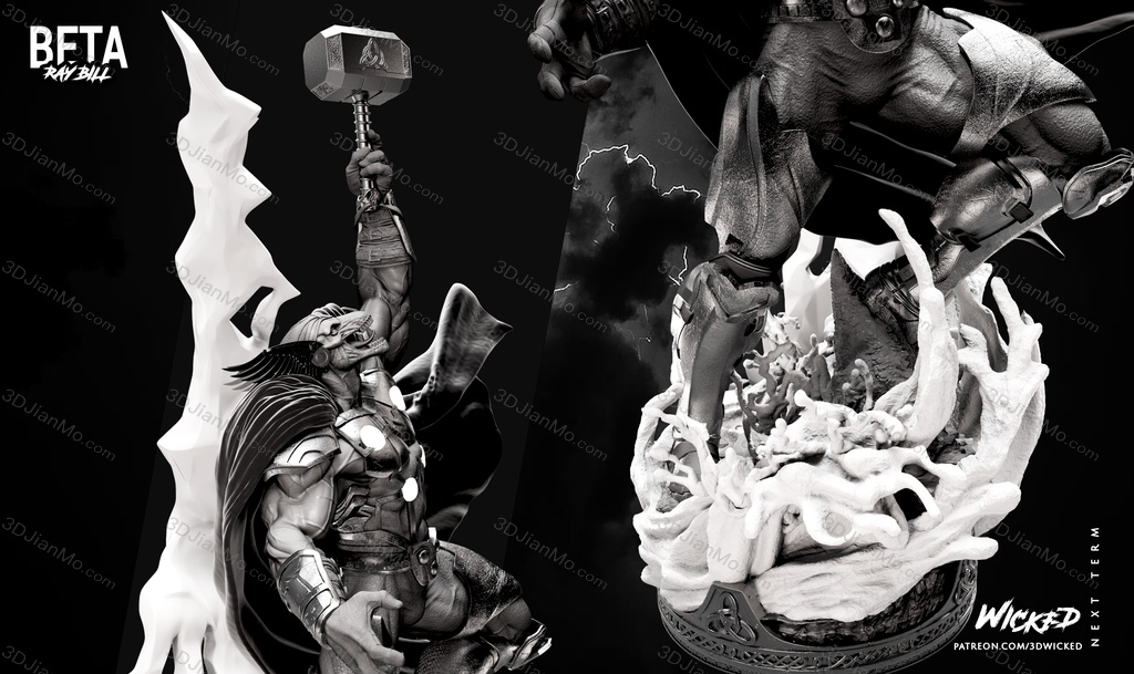 3DWicked 漫威 马面雷神