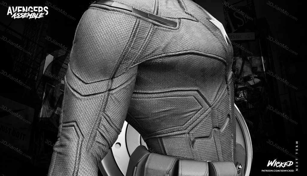 3DWicked 漫威 复联 美国队长 史蒂文·罗杰斯