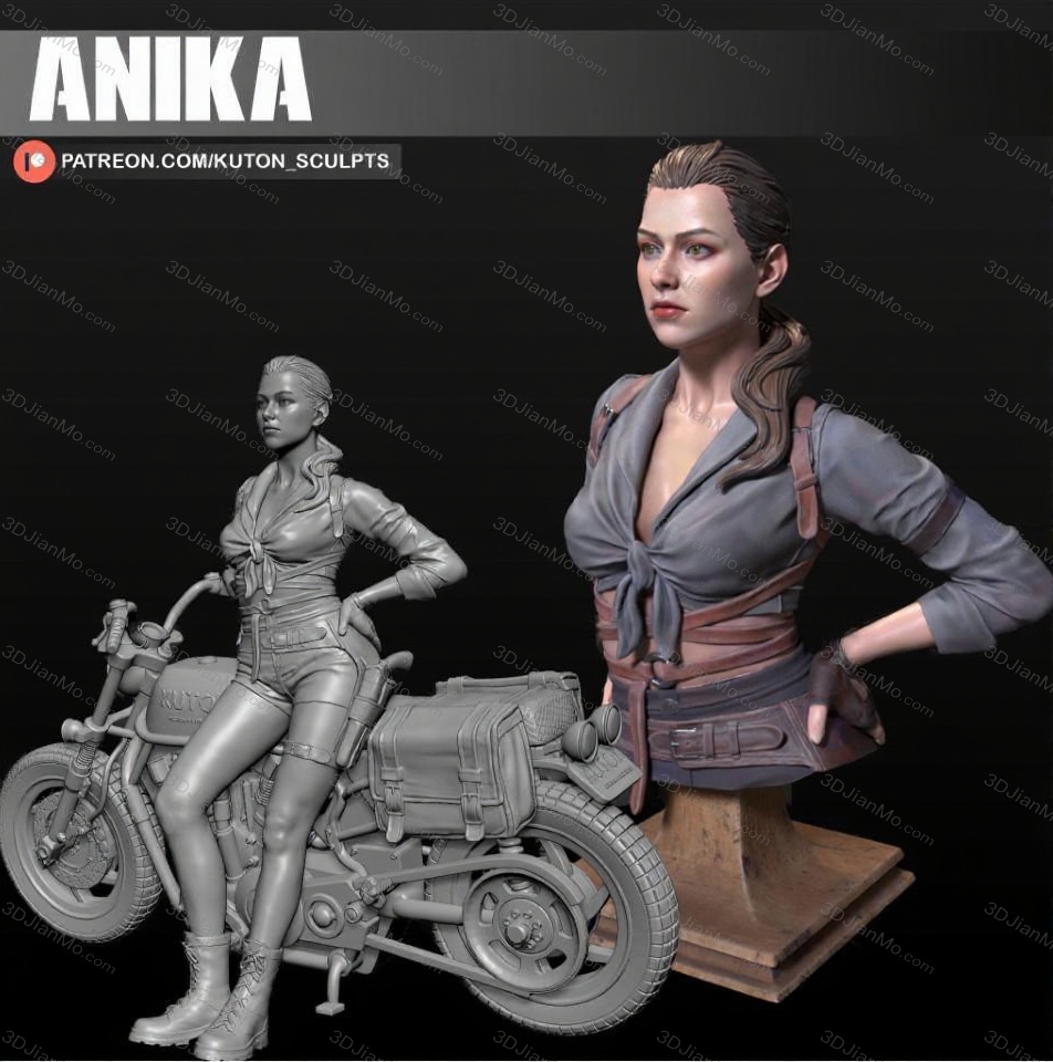 KUTON 阿尼卡和摩托车