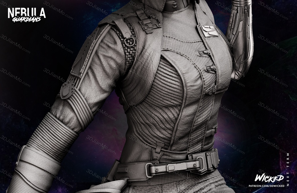 3DWicked 漫威 复联 星云 凯伦吉兰