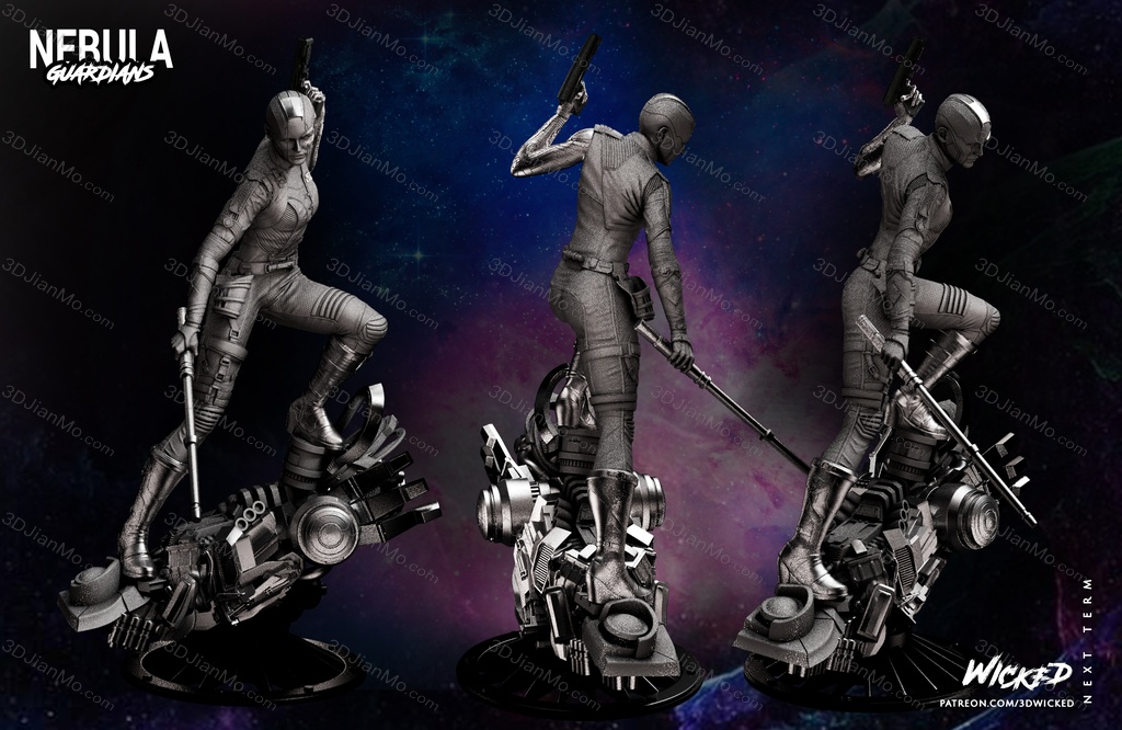 3DWicked 漫威 复联 星云 凯伦吉兰