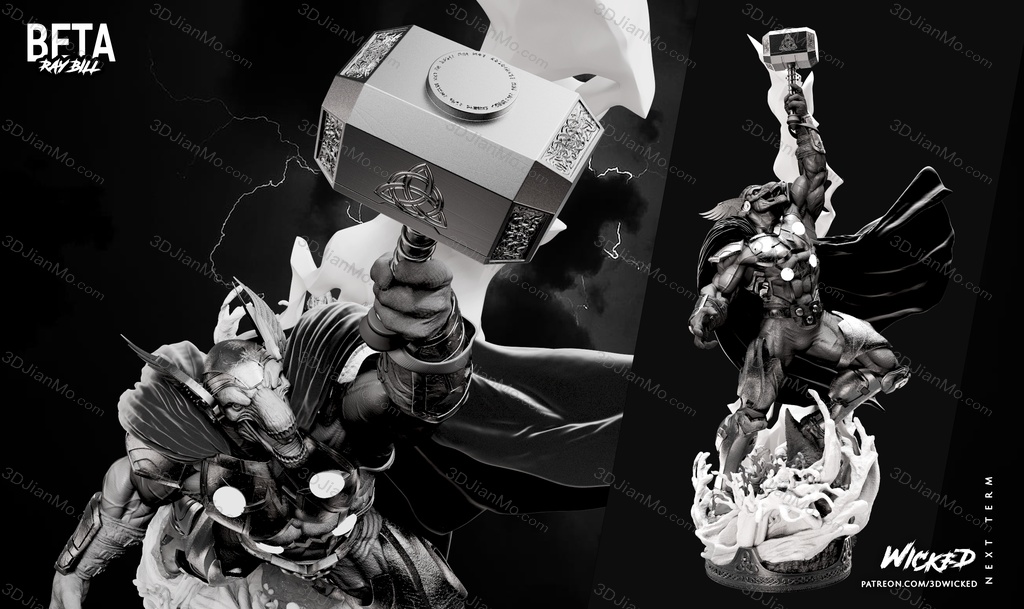 3DWicked 漫威 马面雷神