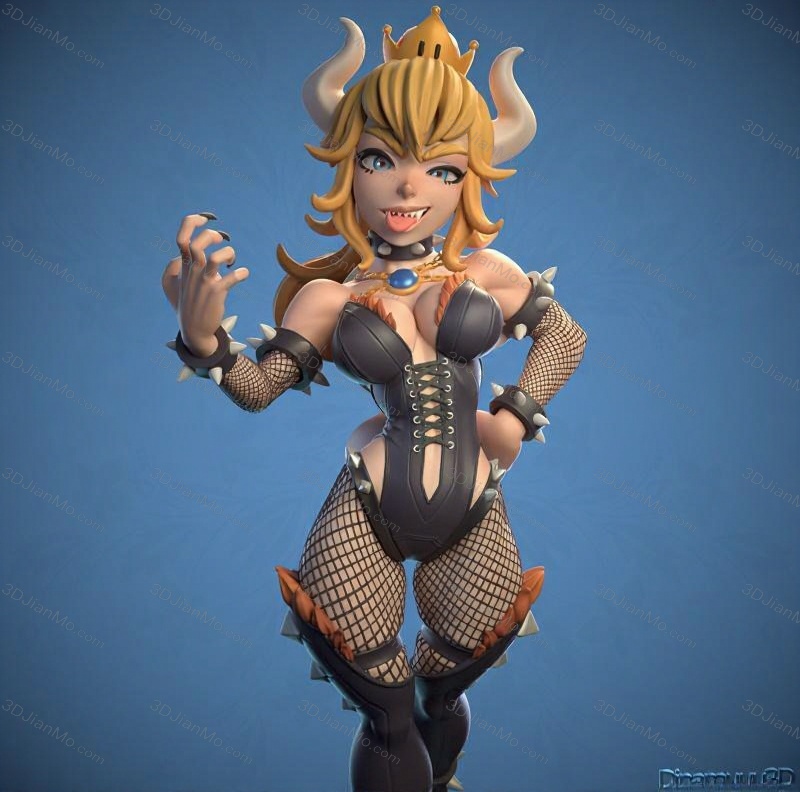 Dinamuuu 3D 超级马里奥 库巴公主