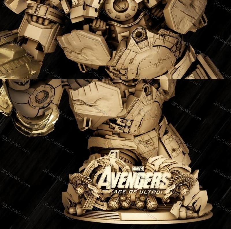 3DWicked 漫威 复联 奥创纪元 反浩克装甲