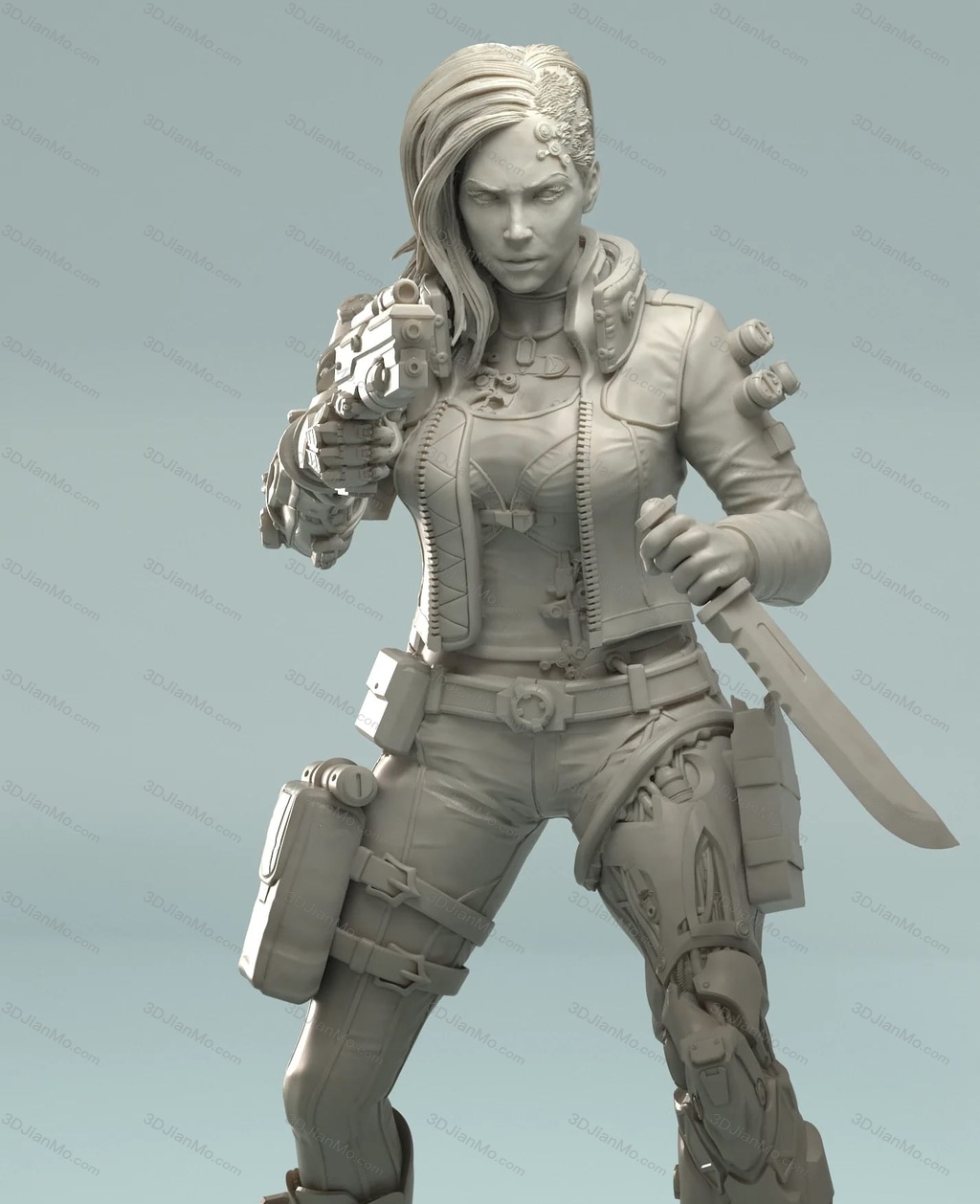 3DArtGuy 赛博朋克赏金猎手 Pose Two