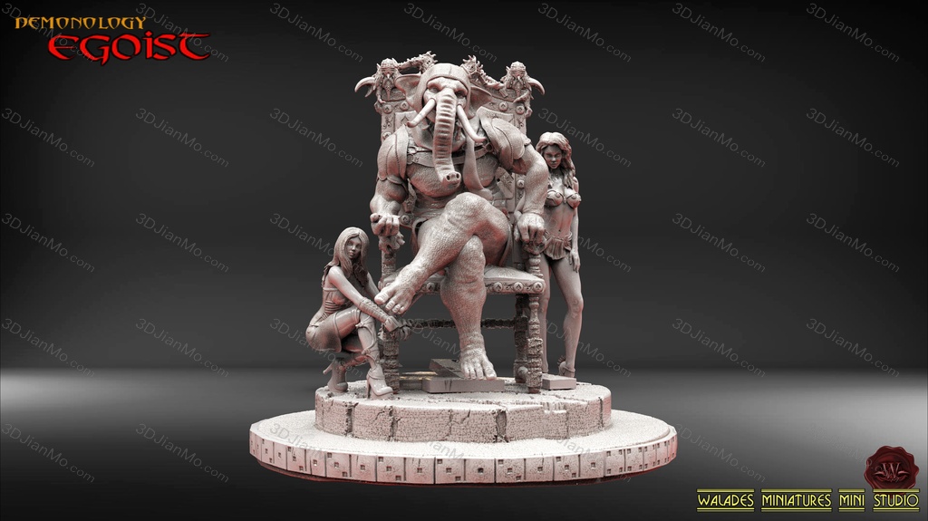 Walades 王座上的象头人