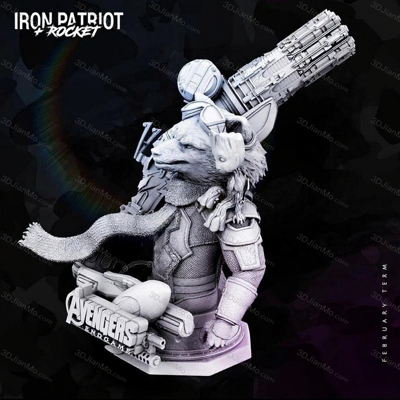 3DWicked 漫威 银河护卫队 火箭浣熊