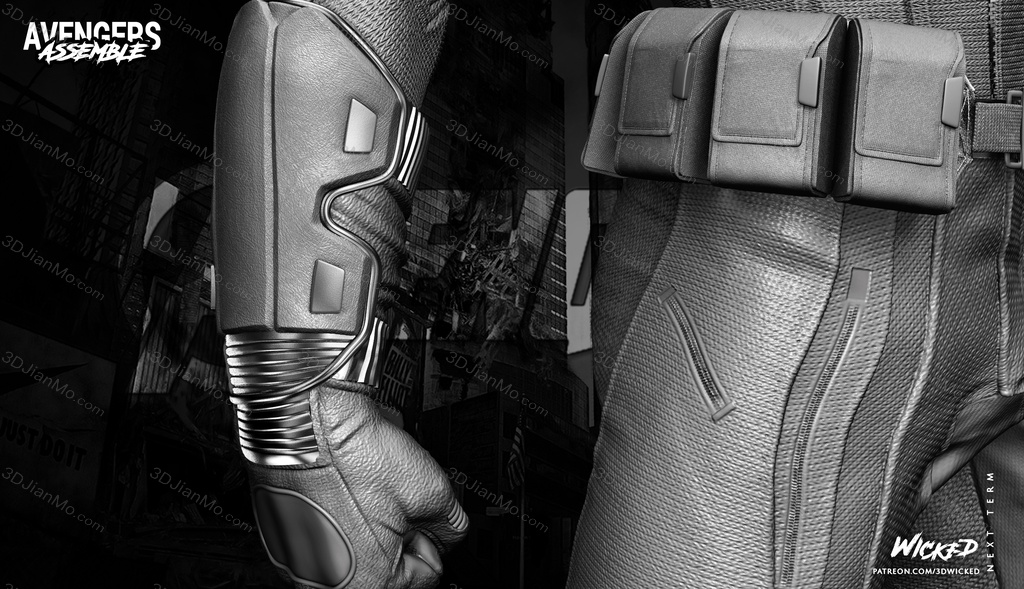 3DWicked 漫威 复联 美国队长 史蒂文·罗杰斯