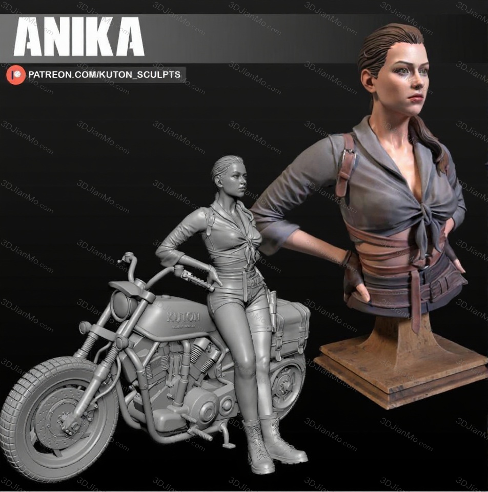 KUTON 阿尼卡和摩托车