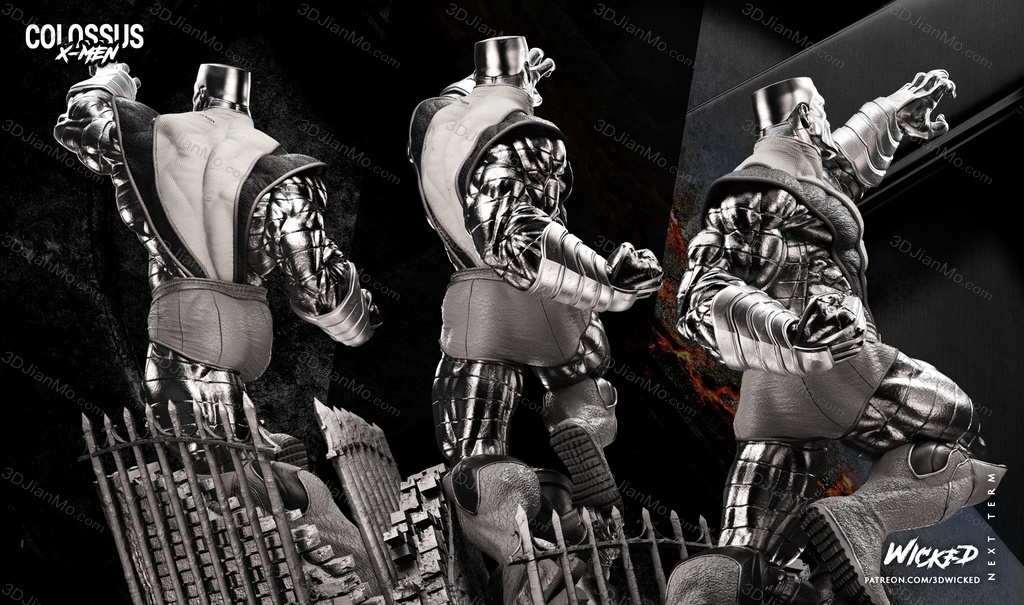 3DWicked 漫威 X战警 Colossus 丹尼尔·库德摩尔