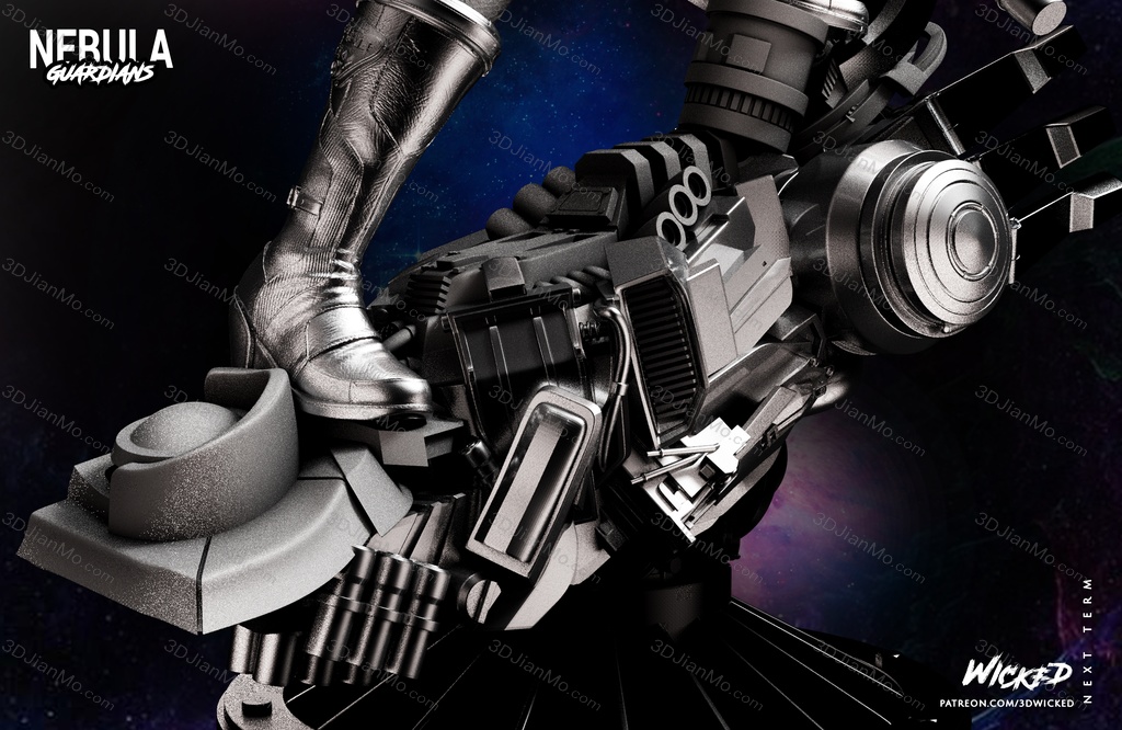 3DWicked 漫威 复联 星云 凯伦吉兰