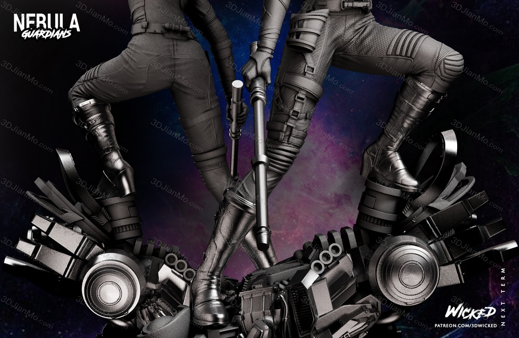 3DWicked 漫威 复联 星云 凯伦吉兰