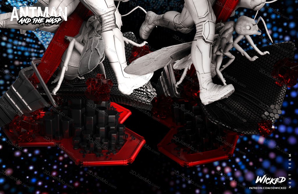 3DWicked 漫威 蚁人与黄蜂女