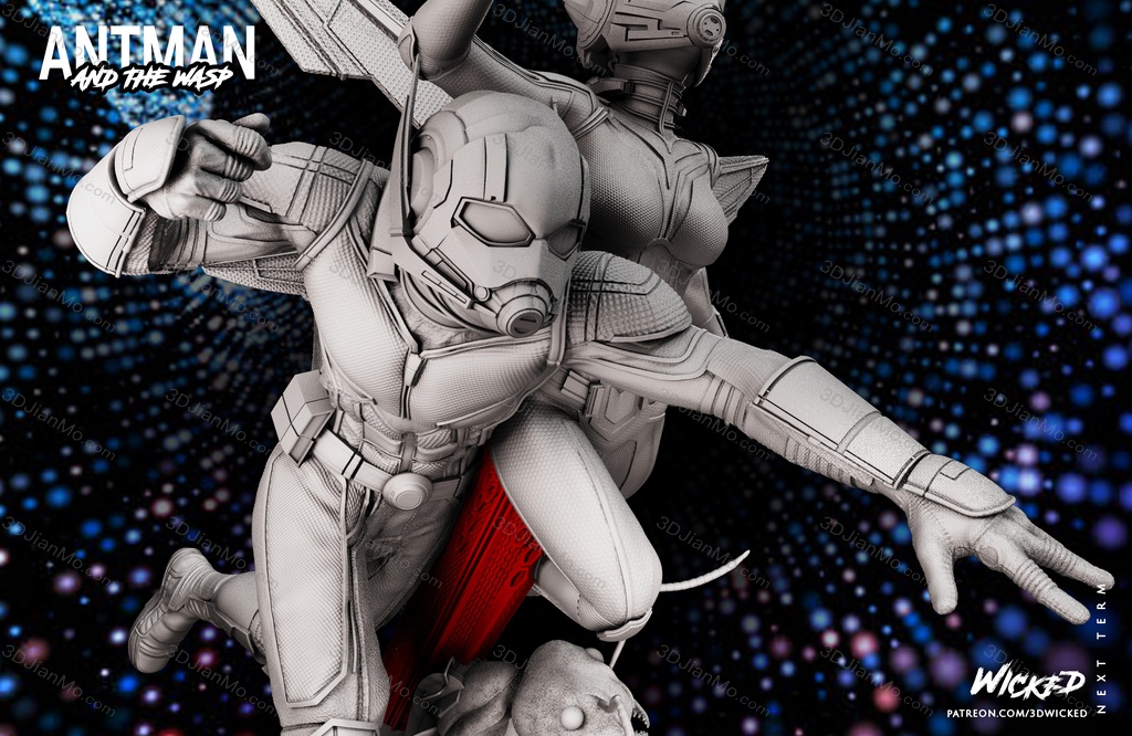 3DWicked 漫威 蚁人与黄蜂女