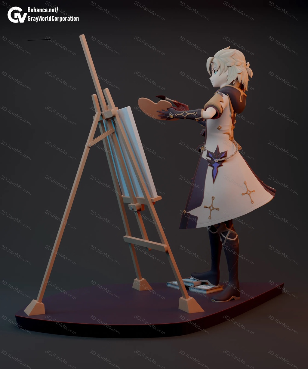 GrayWorld 原神 炼金术师 阿贝多·克莱因普林茨