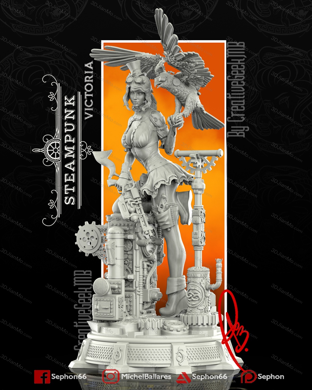 Geek MB 蒸汽朋克女孩 维多利亚