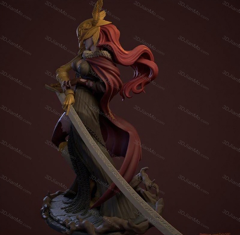 Dinamuuu 3D 艾尔登法环 女武神 玛莲妮亚