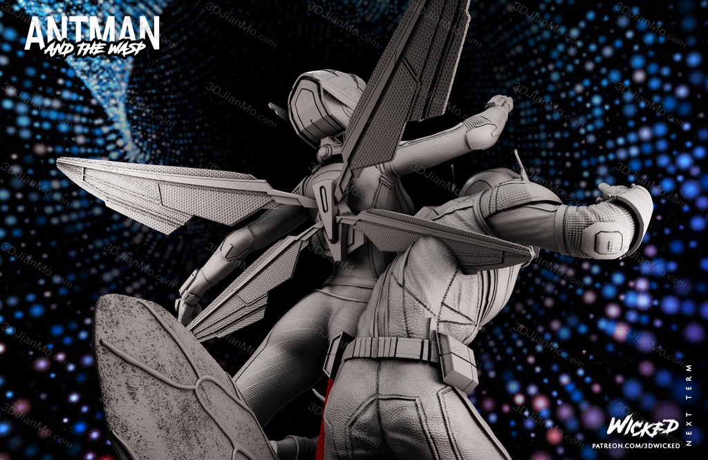 3DWicked 漫威 蚁人与黄蜂女