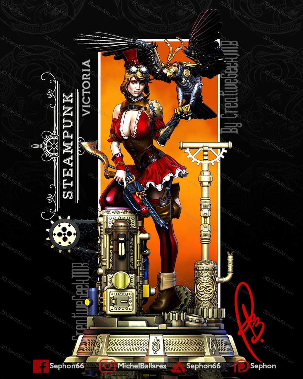Geek MB 蒸汽朋克女孩 维多利亚