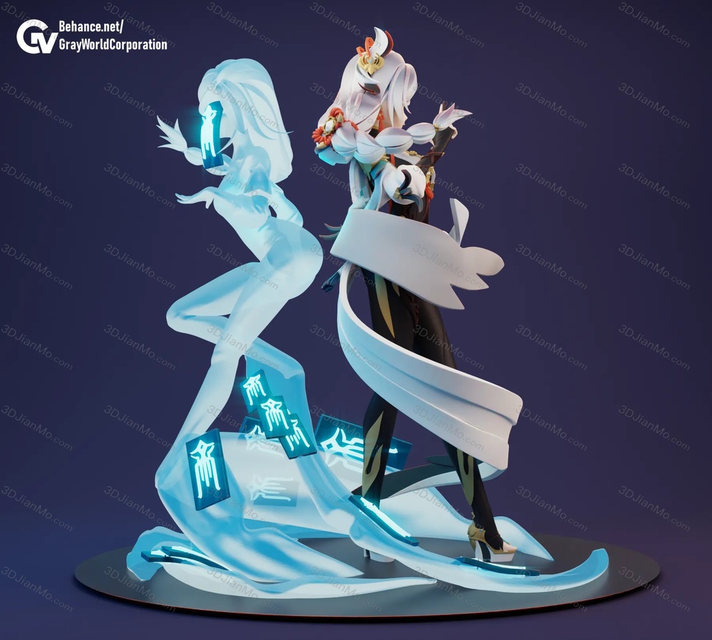 GrayWorld 原神 申鹤