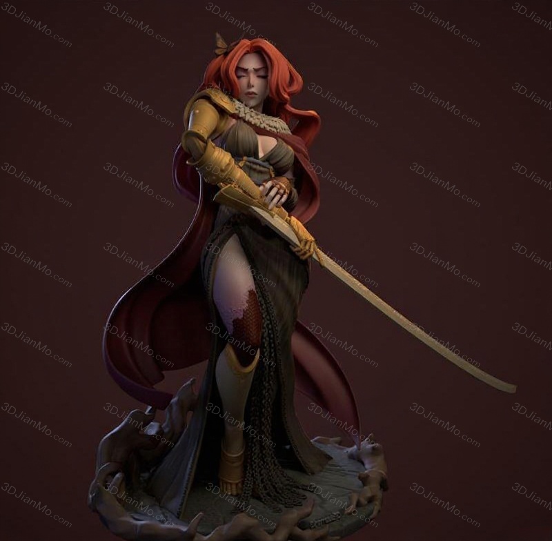 Dinamuuu 3D 艾尔登法环 女武神 玛莲妮亚