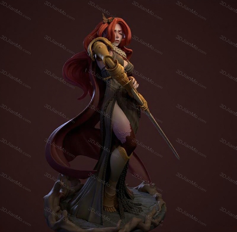 Dinamuuu 3D 艾尔登法环 女武神 玛莲妮亚