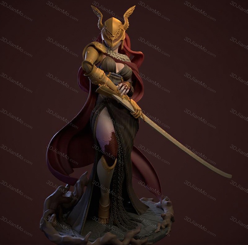 Dinamuuu 3D 艾尔登法环 女武神 玛莲妮亚