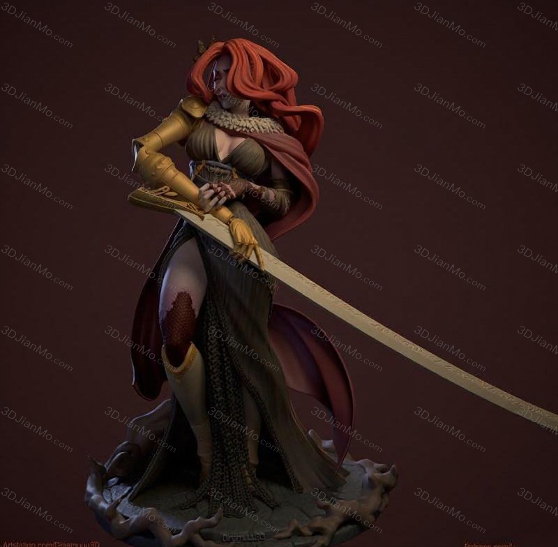 Dinamuuu 3D 艾尔登法环 女武神 玛莲妮亚