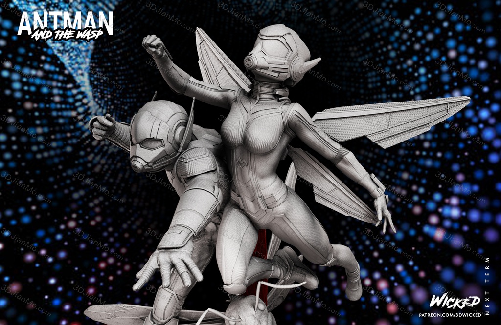 3DWicked 漫威 蚁人与黄蜂女