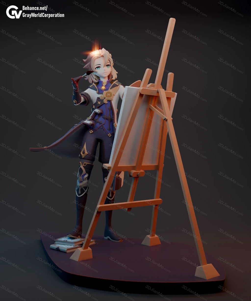 GrayWorld 原神 炼金术师 阿贝多·克莱因普林茨