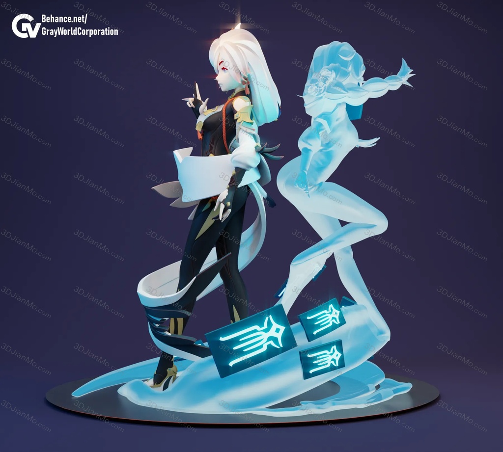 GrayWorld 原神 申鹤