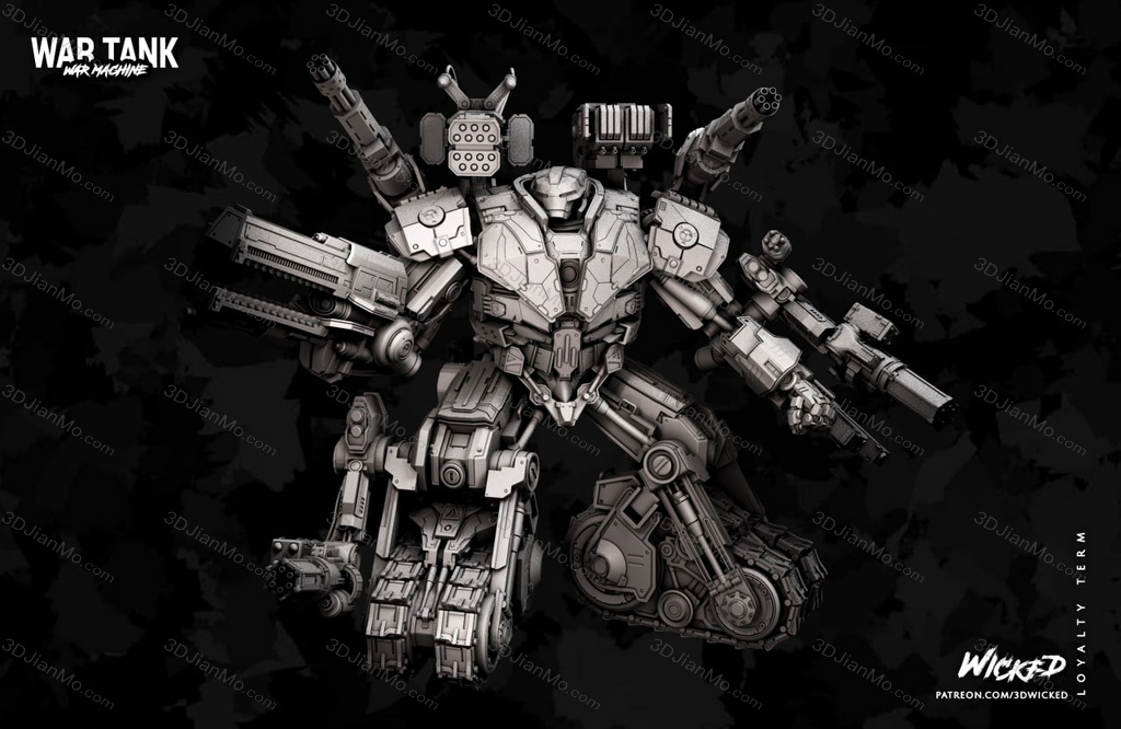 3DWicked 漫威 战争坦克