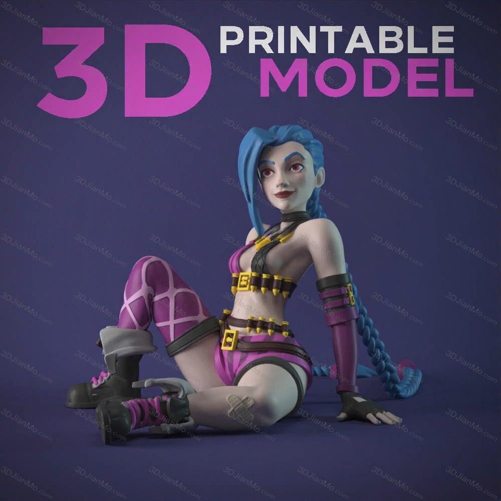 Chibi STL 英雄联盟 金克丝