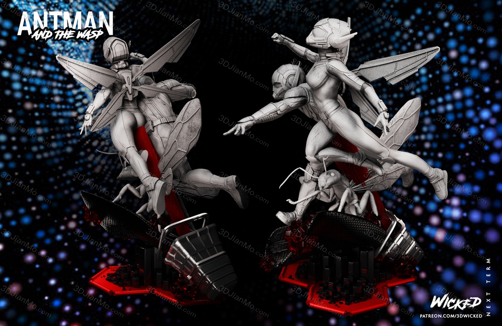 3DWicked 漫威 蚁人与黄蜂女