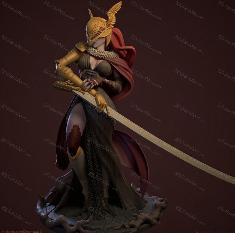 Dinamuuu 3D 艾尔登法环 女武神 玛莲妮亚