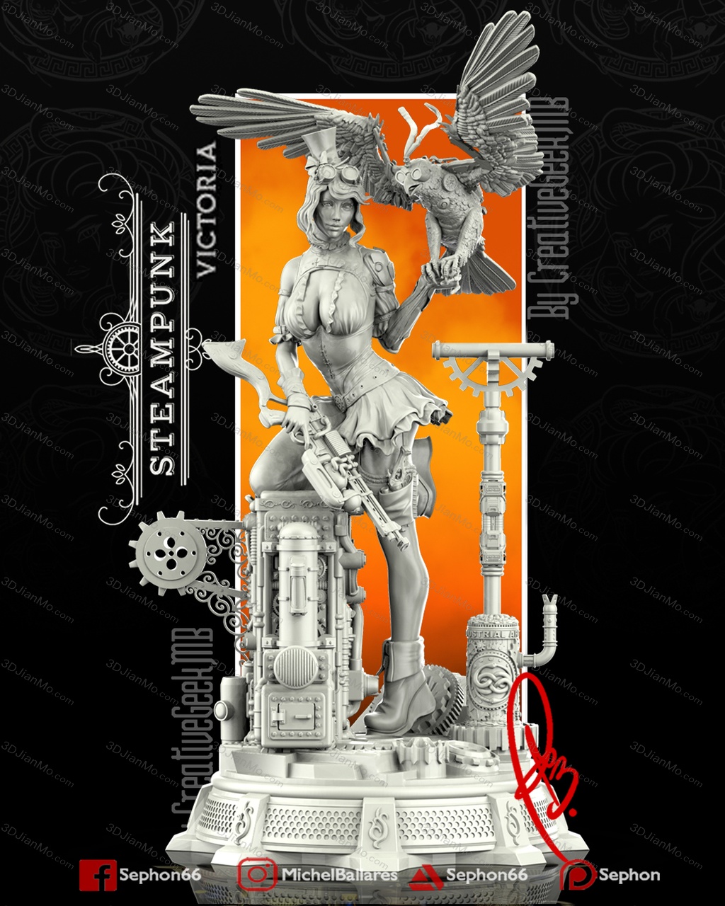 Geek MB 蒸汽朋克女孩 维多利亚