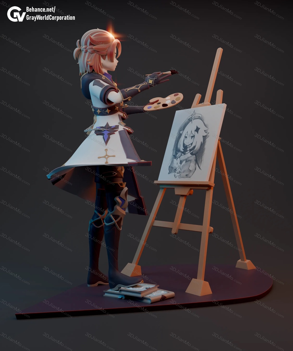 GrayWorld 原神 炼金术师 阿贝多·克莱因普林茨