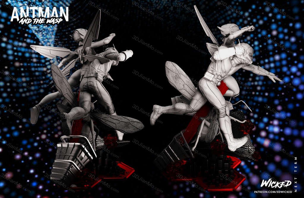 3DWicked 漫威 蚁人与黄蜂女