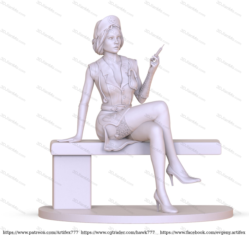 Artifex3d 穿着短衣的女医生