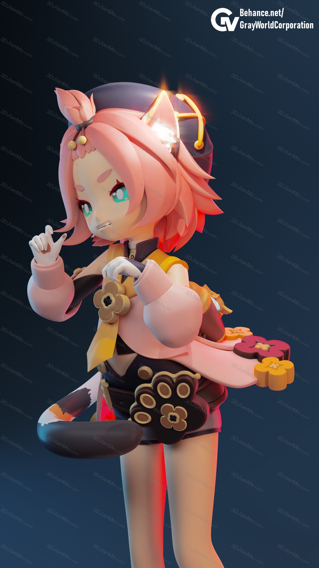 GrayWorld 原神 调酒师 迪奥娜