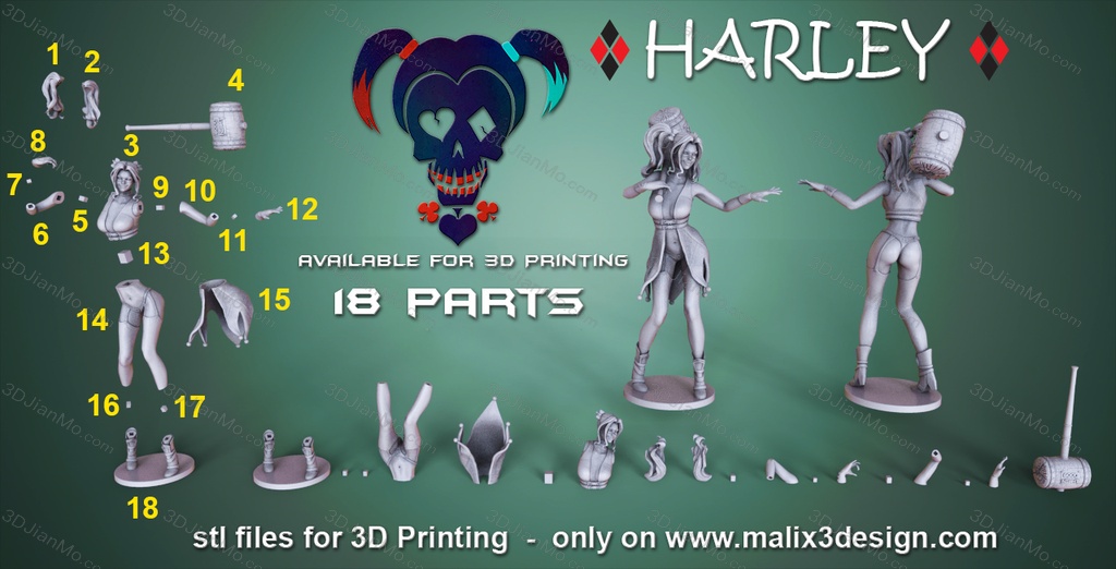 Sanix3d DC漫画 哈莉·奎茵