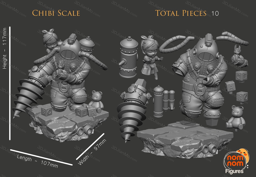 NomNom 生化奇兵 大老爹和小妹妹