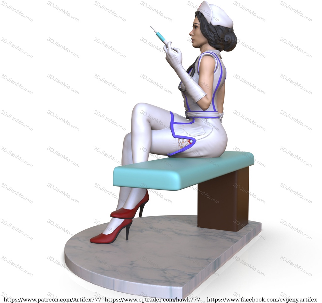 Artifex3d 穿着短衣的女医生