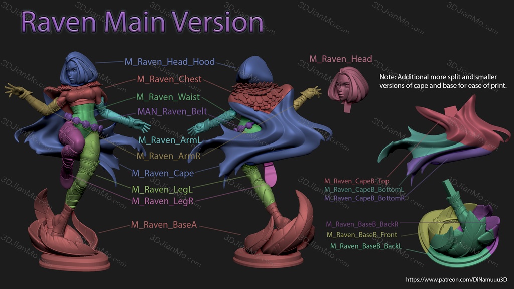 Dinamuuu 3D DC漫画 正义联盟 渡鸦